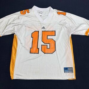 Tennessee Volunteers Vintage Adidas White Mesh #15 Football Jersey Size Large